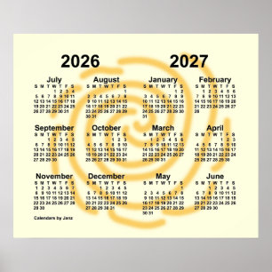 2026-2027 Sunny Days School Year Calendar by Janz Poster
