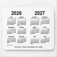 2026-2027 White School Calendar by Janz