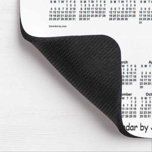 2026-2028 White 3 Year Calendar by Janz Mouse Pad | Zazzle