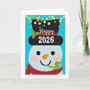 2026 Add a Year New Year Snowman Card