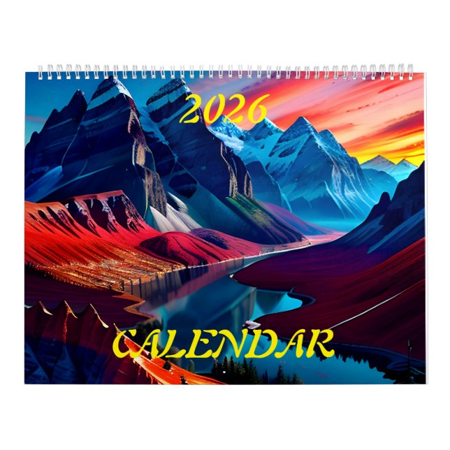 2026 Amazing Beautiful Splendor Landscapes Four Calendar (Cover)