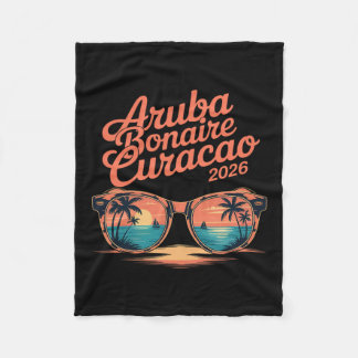 2026 Aru Bonaire Curacao Family Vacation Friends G Fleece Blanket