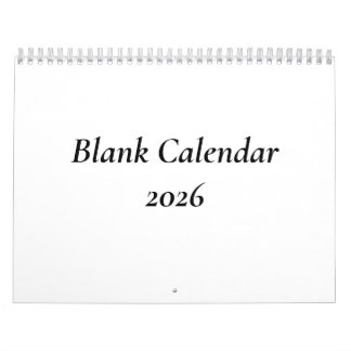 2026 Blank Calendar Without Holidays
