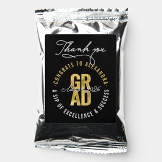 2026 Bold GRAD 'Sip of Excellence & Success' Party Coffee Drink Mix