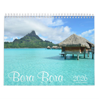 2026 Bora Bora landscape photography Calendar