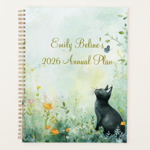 2026 Botanical Cat Planner   Minimal Cat Planner