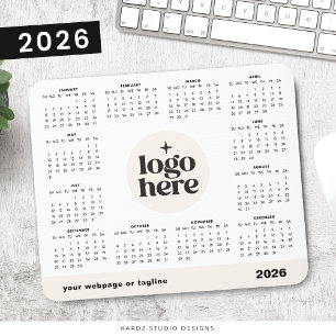 2026 Business Branded Marketing Calendar Mouse Pad
