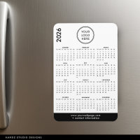 2026 Business Logo Magnet Calendar