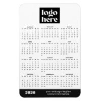 2026 Business Logo Magnet Calendar