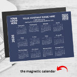 2026 Business Your Logo QR Code Calendar Magnet<br><div class="desc">This 2026 Magnet Business Name Logo QR Code Calendar packs quite a punch -- has a full year calendar as well as your business name, logo and your QR code as well as your website written and phone number. A handy affordable marketing giveaway for your clients with your company logo...</div>