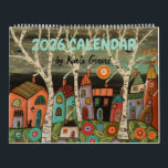 2026 CALENDAR<br><div class="desc">This is my 2026 CALENDAR to hang on the wall. It features 12 of my colorful, unique folk art abstract paintings. It comes in 3 sizes with and all 3 are spiral bound for easy flipping to the next month. The boxes are good sized for writing in your appointment dates....</div>