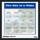 2026 Calendar 12x12 Personalize Your Photo  Wall Decal<br><div class="desc">2025 Wall Decal Calendar Blue and Grey -- with great message: One Day at a Time or to your own and your photo. Made to be moved, each wall decal can be peeled and re-peeled up to one hundred times without damaging the decal or walls. No glue, no frames, no...</div>