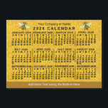 2026 Calendar Bee Honeycomb Custom Apiary Magnet<br><div class="desc">This 2026 year monthly calendar magnet shows the days of the week in black. The design has a honeycomb / bee theme, and you can add a line of text to the top and bottom. This is a bold, pretty yearly calendar to help you conquer the new year. Always know...</div>