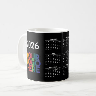 2026 Calendar Business Logo Corporate Office Gift Coffee Mug