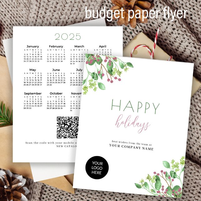 2026 calendar business QR promotional holiday card Flyer (Creator Uploaded)