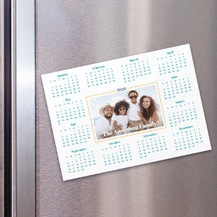 2026 Calendar Custom Photo Family Keepsake Magnet