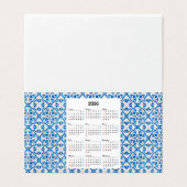 2026 Calendar Design – Unique Yearly Azulejo  (Outside Unfolded)