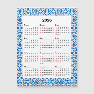 2026 Calendar Design – Unique Yearly Azulejo 