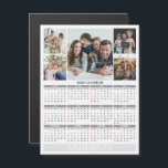2026 Calendar - Family Photos Magnet Card<br><div class="desc">Introducing our 2026 Magnetic Five-Photo Family Collage Calendar, where cherished memories meet everyday organization. This custom photo magnet features space for five of your favorite family photos, arranged in a vibrant collage that celebrates your most meaningful moments throughout the year. Designed with a clean, modern layout and high-quality printing, this...</div>
