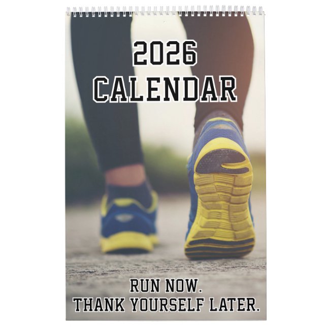 2026 Calendar For Female Runner Running Motivation (Cover)