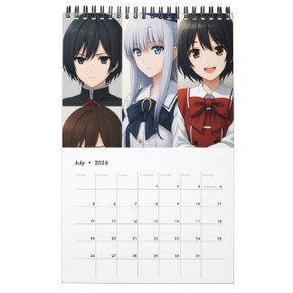 2026 Calendar (Images created by Grok)