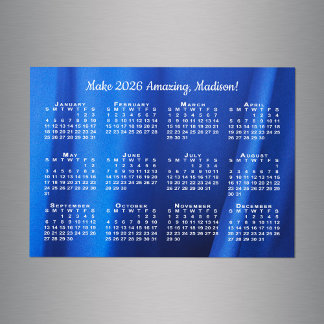 2026 Calendar Motivation Name Custom Photo Magnet