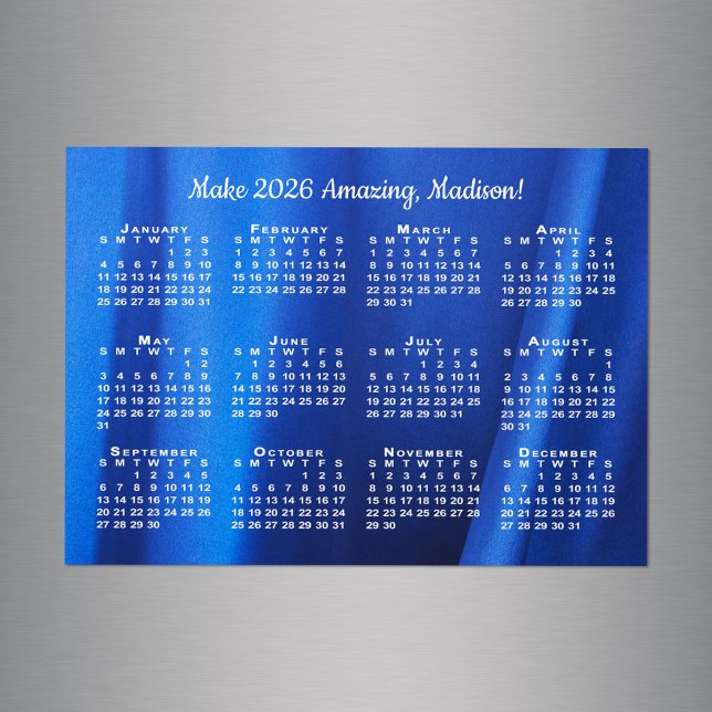 2026 Calendar Motivation Name Custom Photo Magnet (2026 Calendar Motivation Name Custom Photo Magnet in situ)