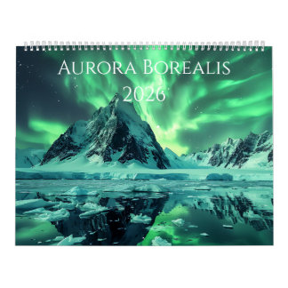 2026 Calendar of Aurora Borealis Artwork