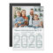 2026 Calendar Photo Custom Color Christmas Card