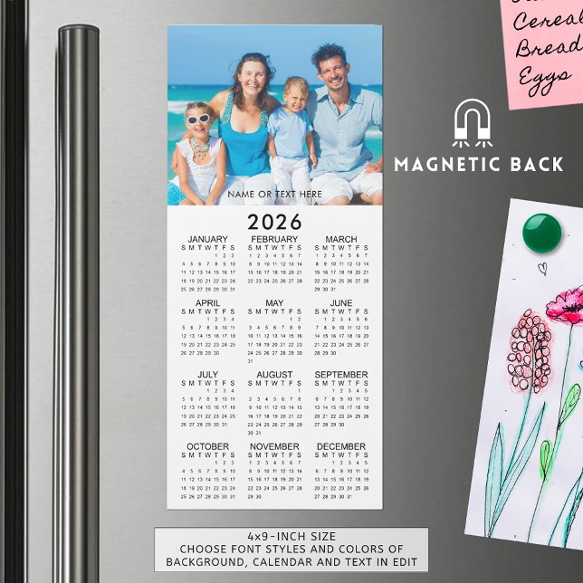 2026 Calendar Photo Custom Magnetic (Creator Uploaded)
