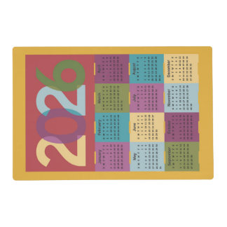 2026 Calendar Placemat