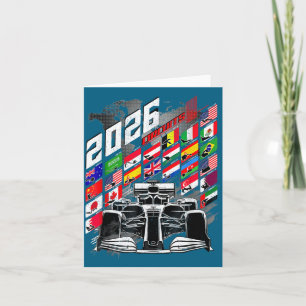2026 Calendar Racing Circuit Schedule Places  Card
