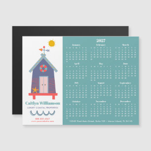 2026 Calendar Real Estate Agent Beach House Magnet