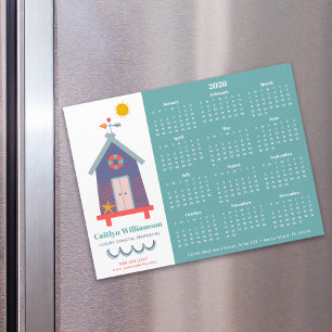 2026 Calendar Real Estate Agent Beach House Magnet