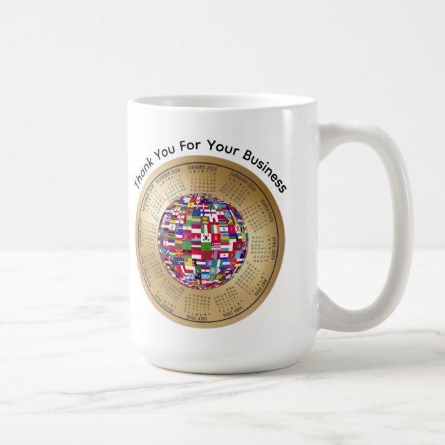 2026 Calendar - Thank You For Your Business Coffee Mug (Right)