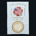 2026 Calendar Towel God Bless America 250 Years<br><div class="desc">2026 Calendar Towel - God bless America - Land that I love.  Special 250-year anniversary edition.

There is a gray version of this 250th centennial calendar towel:
https://www.zazzle.com/2026_calendar_towel_god_bless_america_250_years-256530137569055337

See the matching coffee mug and tote bag:
https://www.zazzle.com/god_bless_america_coffee_mug_flag_poppies-256214512804004666

https://www.zazzle.com/patriotic_tote_bag_god_bless_america_flag_poppies-256294620134928391</div>
