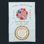 2026 Calendar Towel God Bless America 250 Years<br><div class="desc">2026 Calendar Towel - God bless America - Land that I love.  Special 250-year anniversary edition.

There is a gray version of this 250th centennial calendar towel:
https://www.zazzle.com/2026_calendar_towel_god_bless_america_250_years-256530137569055337

See the matching coffee mug and tote bag:
https://www.zazzle.com/god_bless_america_coffee_mug_flag_poppies-256214512804004666

https://www.zazzle.com/patriotic_tote_bag_god_bless_america_flag_poppies-256294620134928391</div>