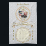 2026 Calendar Towel God Bless America 250 Years<br><div class="desc">2026 Calendar Towel - God bless America - Land that I love. Special 250-year anniversary edition.
See: Patriotic "We the People" 250th anniversary of America mug:
https://www.zazzle.com/we_the_people_mug_250_year_anniversary_of_america-256627803759050600
See a matching clock:
https://www.zazzle.com/america250_anniversary_of_america_wall_clock-256482738058878959</div>