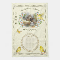 2026 Calendar Towel Kitchen Prayer House Blessing