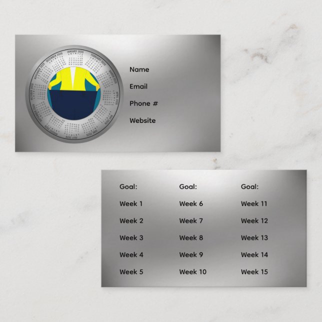 2026 Calendar Weight Loss Business Card (Front/Back)