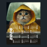 2026 Calendar with Photo Full Year View Modern Poster<br><div class="desc">A full-year calendar printed on a single poster offers a concise and visually accessible way to plan and track an entire year at a glance. Laid out in a grid format, with months arranged in rows and columns, it displays all 12 months clearly, making it easy to note important dates,...</div>