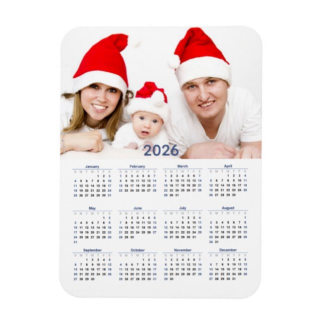 2026 Calendar with Photo Magnet (Vertical)