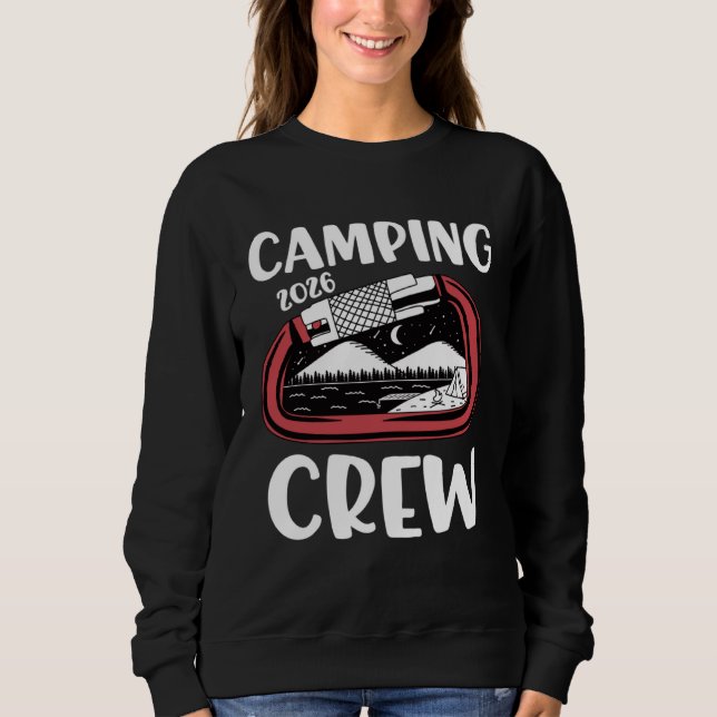2026 Camping Crew  Family Camping Trip Group Carab Sweatshirt (Front)