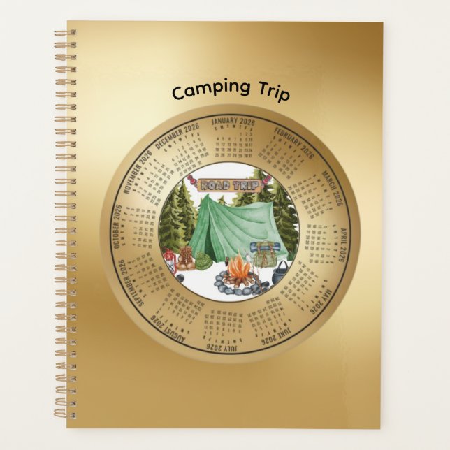 2026 Camping Trip Calendar Planner (Front)