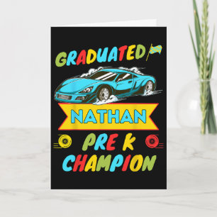 2026 Car Nathan Personalized Last Day Of Pre K Gra Card
