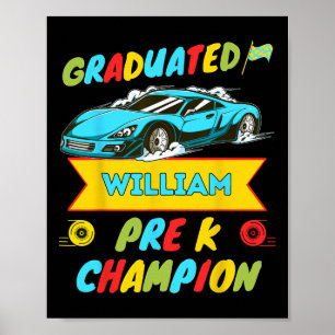 2026 Car William Personalized Last Day Of Pre K Gr Poster