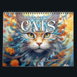 2026 Cats Whimsical Fantasy Art Calendar<br><div class="desc">2026 Cats Whimsical Fantasy Art Calendar</div>