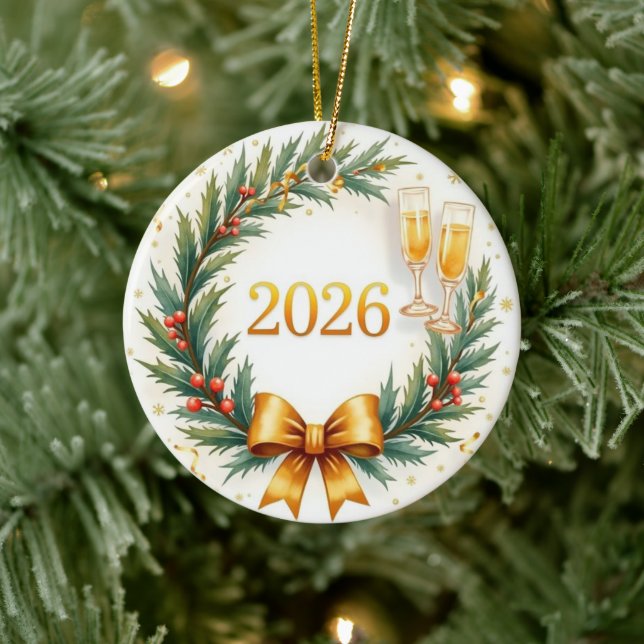 2026 ceramic ornament  (Tree)