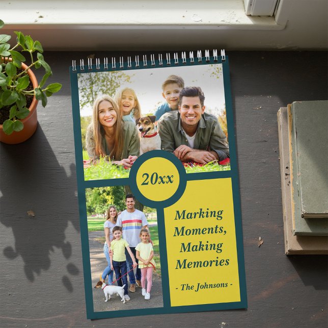 2026 Chic Trendy Modern Minimalist Family Photos Calendar (Creator Uploaded)