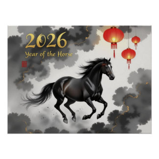 2026 Chines Year Of The Horse Poster